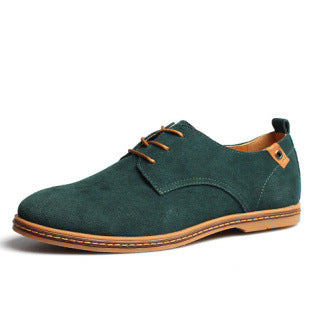 Men's Suede Lace-up Leather Shoes