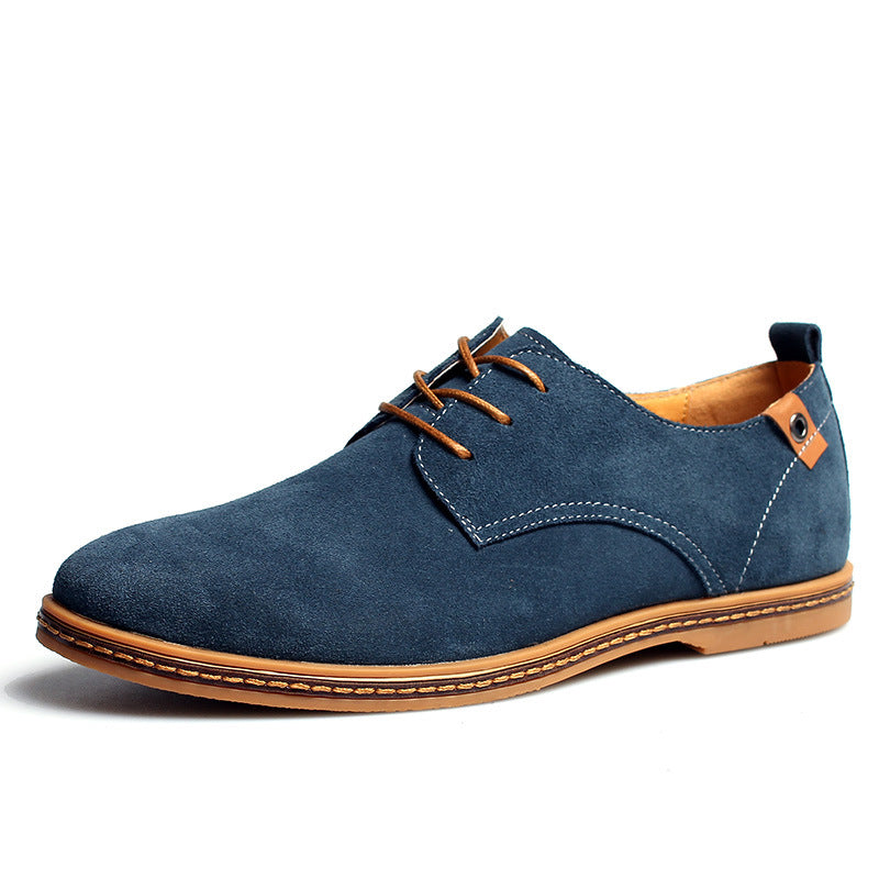 Men's Suede Lace-up Leather Shoes