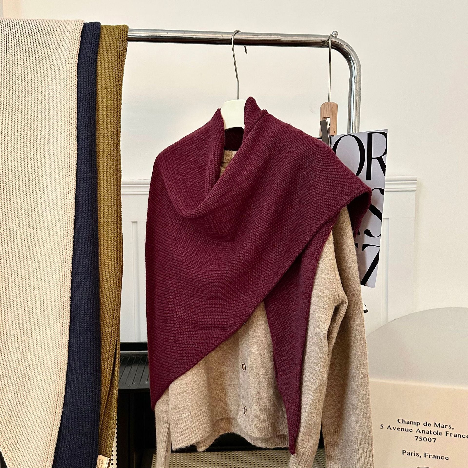 Solid Color Shawl Fashion Versatile Stylish Scarf